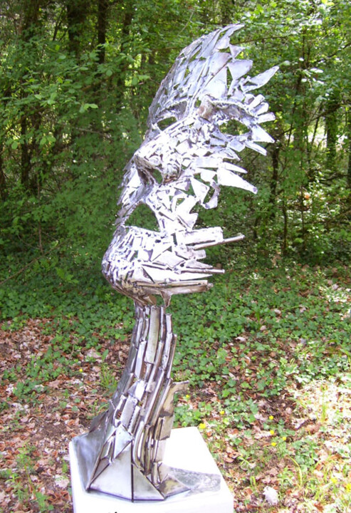 Скульптура под названием "Extase" - Jacques Hellegouarch (Jaco), Подлинное произведение искусства, Металлы