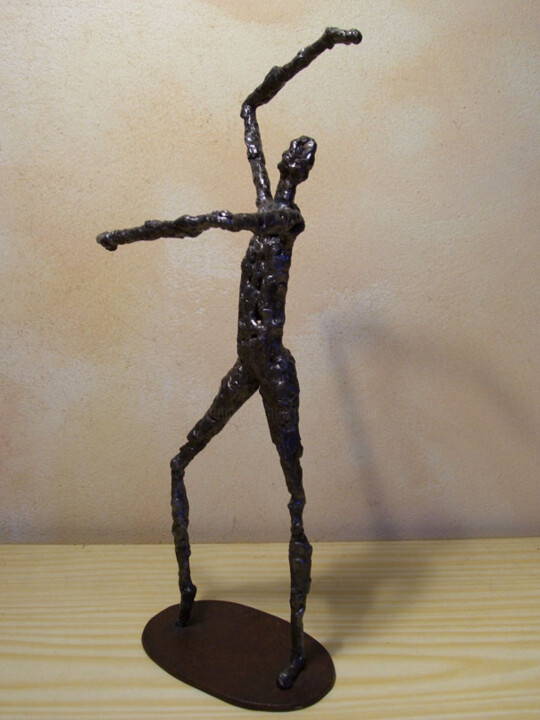 Sculpture titled "Flamenco" by Jacques Hellegouarch (Jaco), Original Artwork, Metals