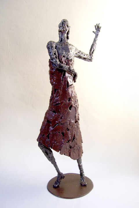 Escultura intitulada "Flamenca" por Jacques Hellegouarch (Jaco), Obras de arte originais, Metais