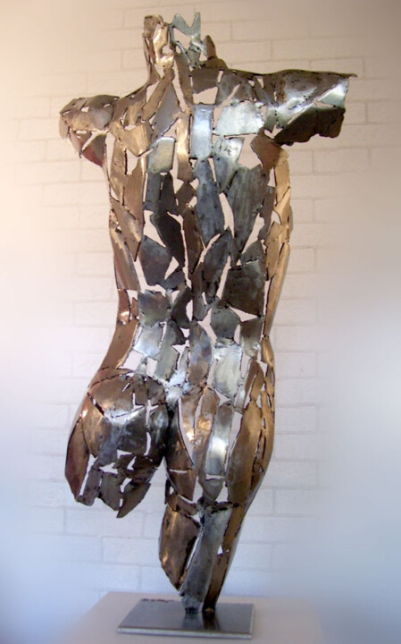 Sculpture titled "Dos" by Jacques Hellegouarch (Jaco), Original Artwork, Metals