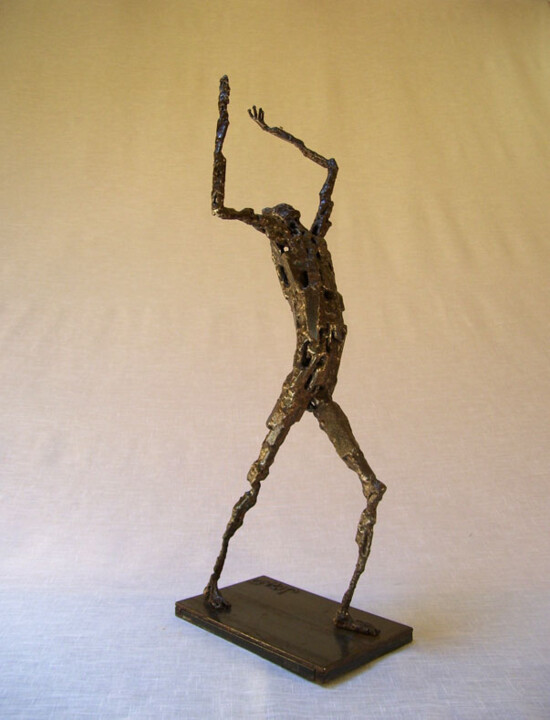 Sculpture intitulée "Mouvement 4" par Jacques Hellegouarch (Jaco), Œuvre d'art originale, Métaux