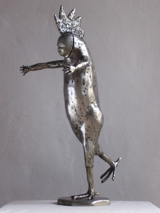 Sculpture intitulée "Maman" par Jacques Hellegouarch (Jaco), Œuvre d'art originale, Métaux