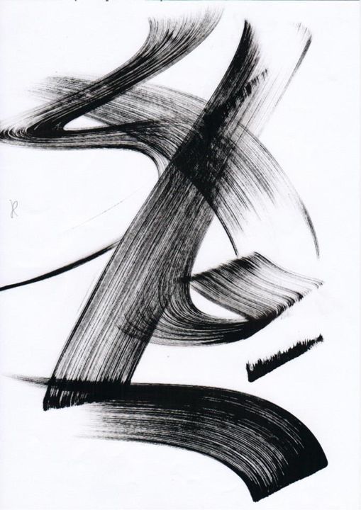 Gravures & estampes intitulée "Danse 15." par Jacques Kerenfors, Œuvre d'art originale, Monotype