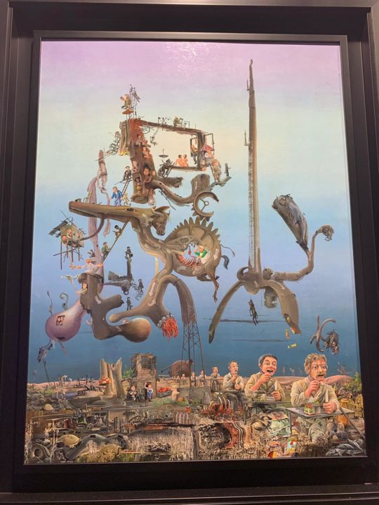 Pintura intitulada "Traçabilité" por Jacques Resch, Obras de arte originais, Óleo