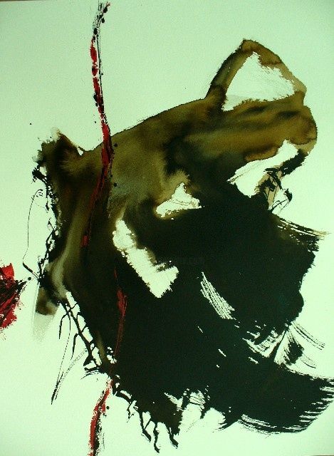 Peinture intitulée "Rouge natif" par Jacques Reverdy, Œuvre d'art originale, Huile