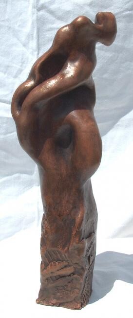 Sculpture titled "repli" by Jacques Stauffert, Original Artwork, Metals