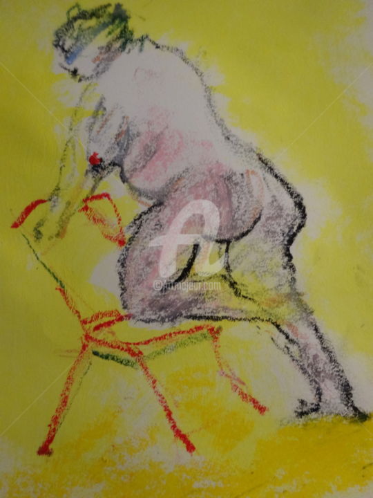 Картина под названием "Soraya-4" - Jacques Stemer, Подлинное произведение искусства, Акрил