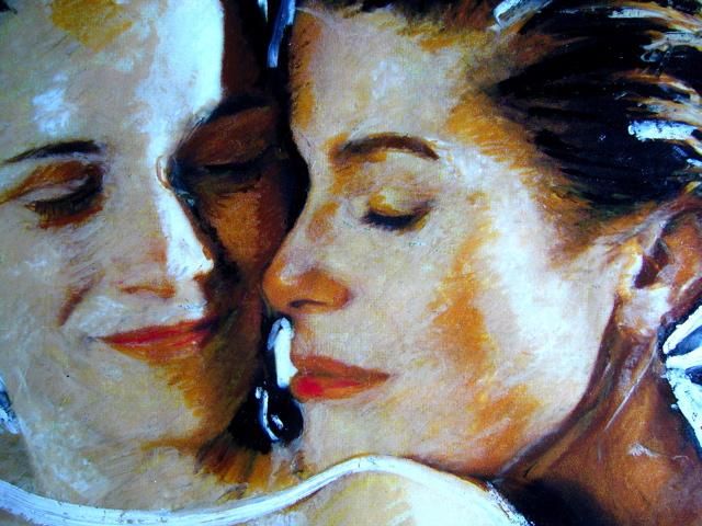 Картина под названием "Catherine Deneuve e…" - Jacques Cauda, Подлинное произведение искусства, Пастель