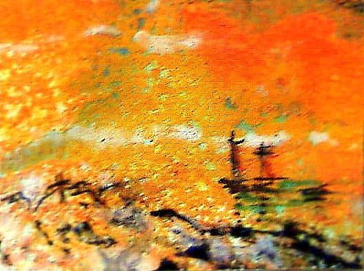 Peinture intitulée "Chypre" par Jacques Coeur, Œuvre d'art originale