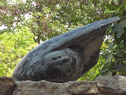 Sculpture intitulée "poisson n° 35" par Jacques Duault, Œuvre d'art originale, Pierre