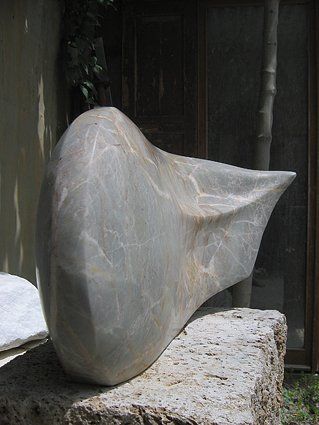 Sculpture intitulée "poisson n° 39" par Jacques Duault, Œuvre d'art originale, Pierre