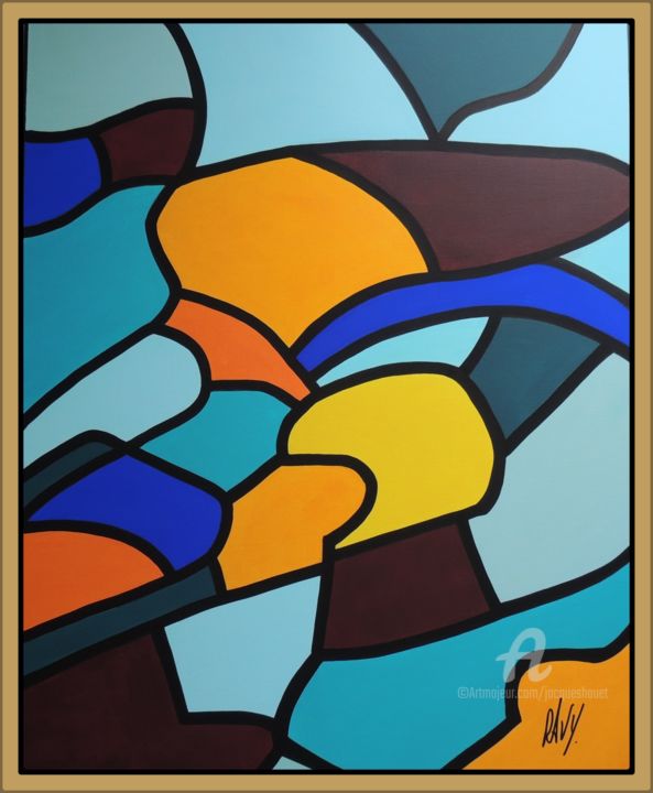 Painting titled "EC 6013/2020" by Jordan Ravy, Original Art, Acrylic