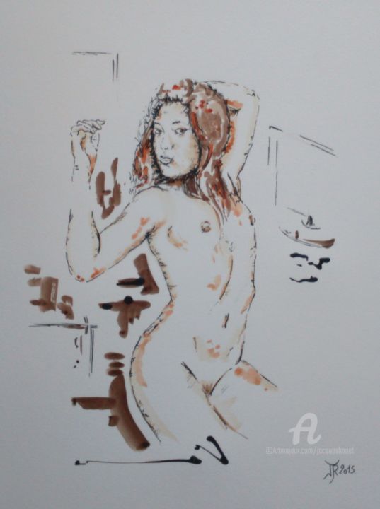 Pintura titulada "Série Les nus 2537" por Jordan Ravy, Obra de arte original, Tinta
