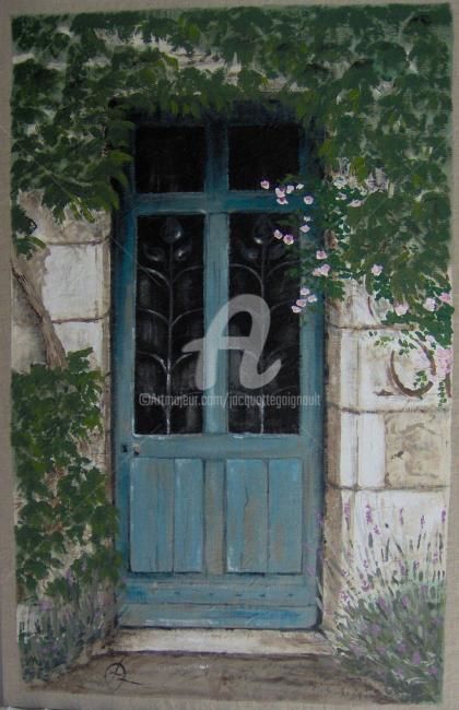 Painting titled "Borderousse" by Jacquotte Gaignault, Original Artwork