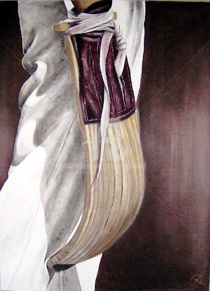 Malerei mit dem Titel "YOKO GARBI" von Jacquotte Gaignault, Original-Kunstwerk