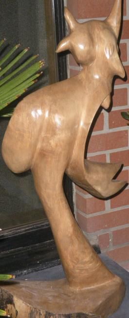 Skulptur mit dem Titel "Transition (Bonus M…" von Sculpures Culpin, Original-Kunstwerk, Holz