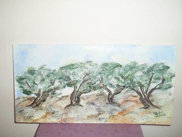 Painting titled "4 masline" by Jadranka Cikic, Original Artwork