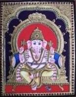 Painting titled "Lord Ganesh" by Jagannathan P, Original Artwork