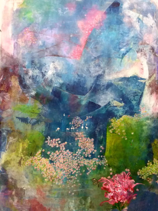 Painting titled ""Renaissance"" by Jaio Dos Anjos, Original Art, Acrylic
