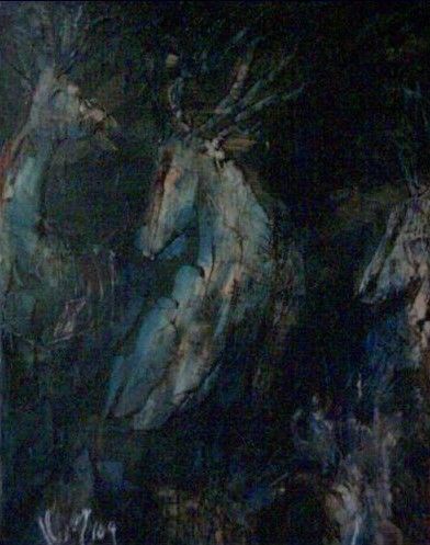 Painting titled "Wild night" by Aa Juan Lleras, Original Artwork