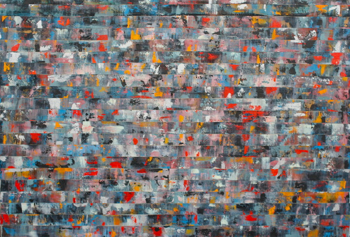 Painting titled "The Fields" by James Antonson, Original Artwork, Acrylic Mounted on Wood Panel