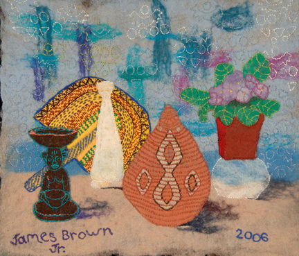 Sztuka tkaniny zatytułowany „Artfacts-in-the-Wil…” autorstwa James Brown, Jr., Oryginalna praca