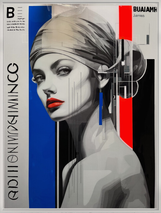 Arts numériques intitulée "NO NAME #22" par James Van Ipo, Œuvre d'art originale, Acrylique Monté sur Panneau de bois