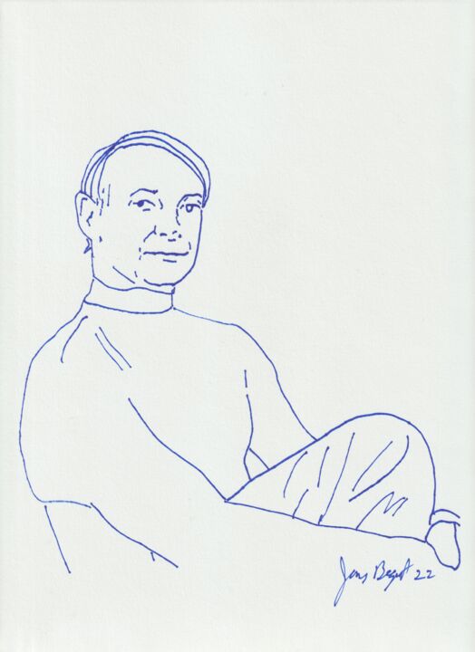 "Roy Lichtenstein" başlıklı Resim James B Studios tarafından, Orijinal sanat, Mürekkep