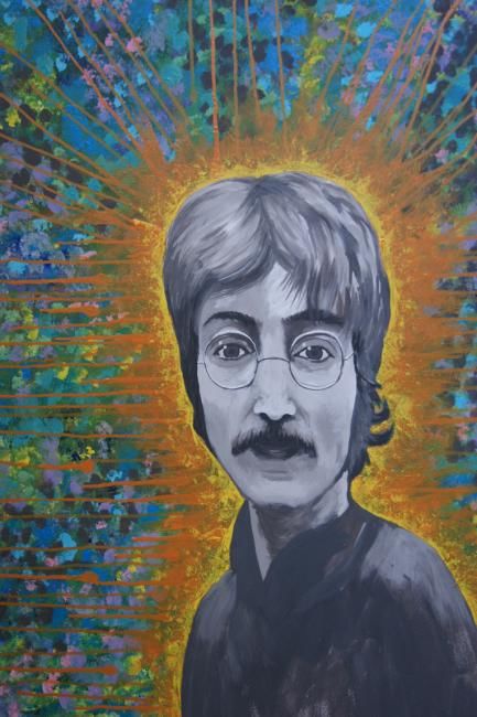 Pintura titulada "Lennon" por James Flynn, Obra de arte original, Oleo