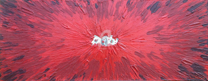 Картина под названием "Blood Money" - Jamie Lee, Подлинное произведение искусства, Акрил Установлен на Деревянная рама для н…