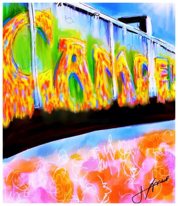 Digital Arts titled "Colourful Camden" by Jamie Gibson, Original Artwork, Digital Painting