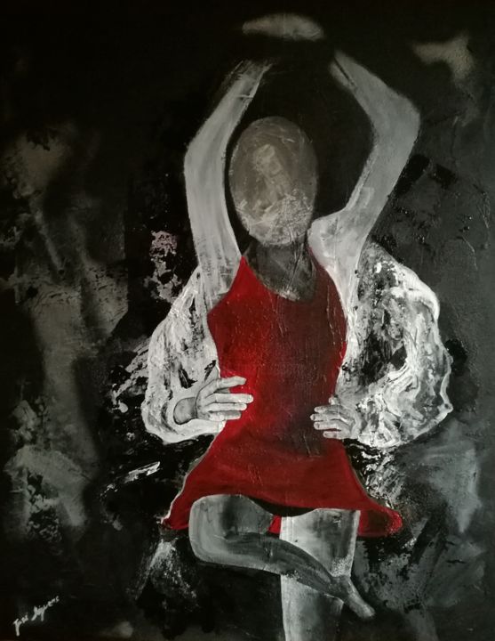 Painting titled "Dance with me" by José Miguens, Original Artwork, Acrylic