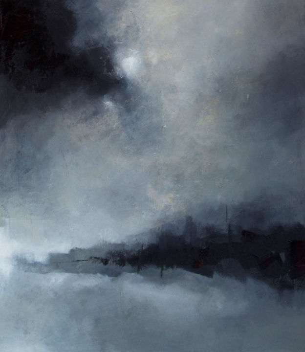 제목이 "'Fantasy landscape0…"인 미술작품 Jan Aanstoot로, 원작, 기름
