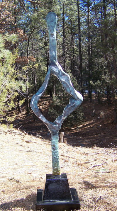 Sculpture titled ""Pirouette"-- Bronz…" by Jan And Jo Moore, Original Artwork, Metals