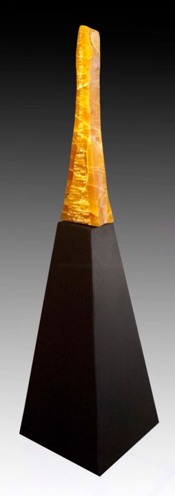Sculpture titled "Tower-of-Light" by Jan And Jo Moore, Original Artwork, Stone