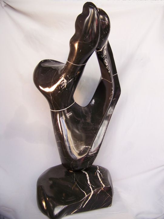 Skulptur mit dem Titel "Cosmic Soul Mates--…" von Jan And Jo Moore, Original-Kunstwerk, Stein