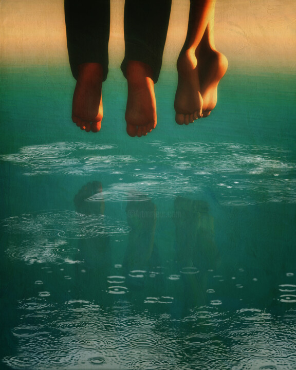 Digital Arts titled "Dangling feet" by Jan Keteleer, Original Artwork, 2D Digital Work