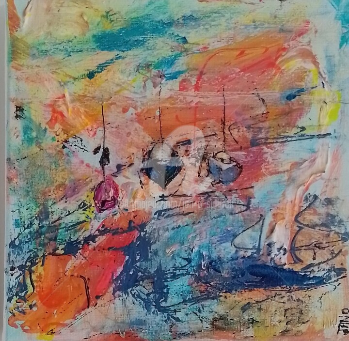 Картина под названием "Summer Breeze" - Jan O'Sullivan, Подлинное произведение искусства, Акрил Установлен на Деревянная рам…