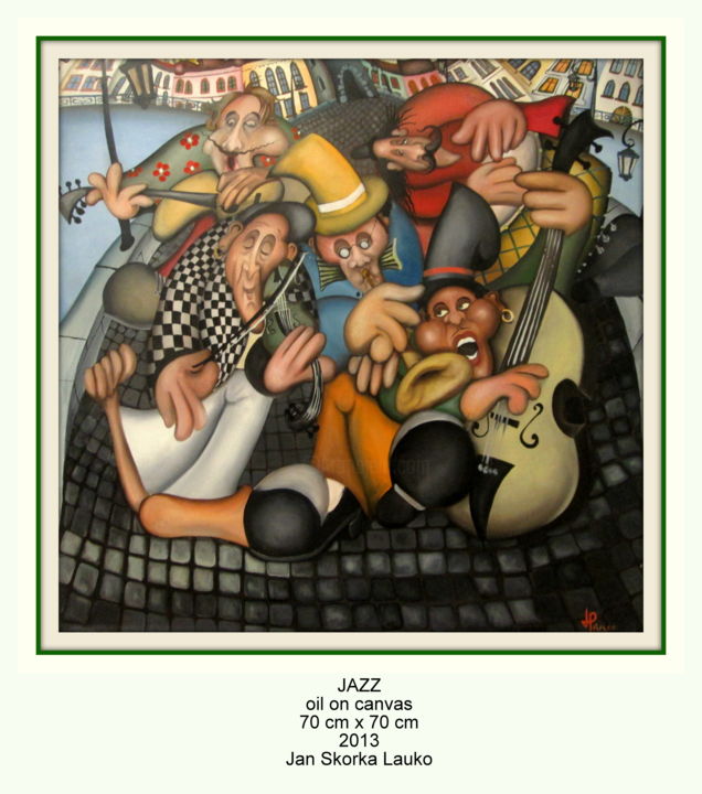 Painting titled "Jazz.jpg" by Lauko, Original Artwork, Oil