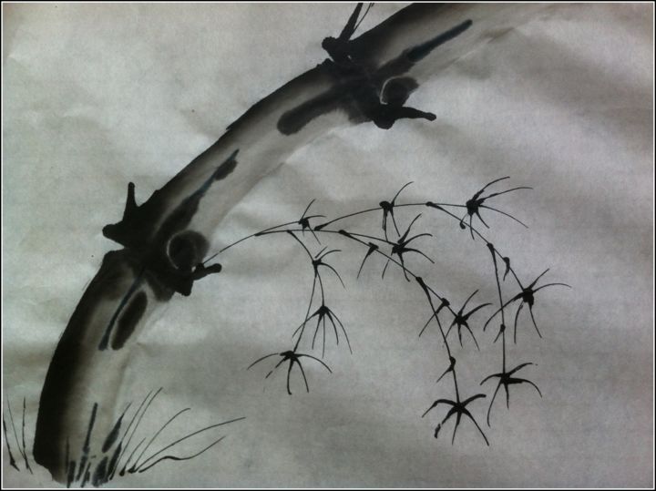 Dibujo titulada "Ink ink ink." por Jan Schrijver, Obra de arte original, Tinta