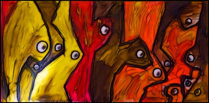 Digital Arts titled "Who's afraid of who?" by Jan Schrijver, Original Artwork, Other