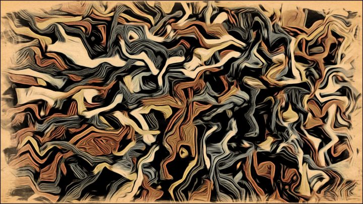 Arts numériques intitulée "Structure chaos." par Jan Schrijver, Œuvre d'art originale