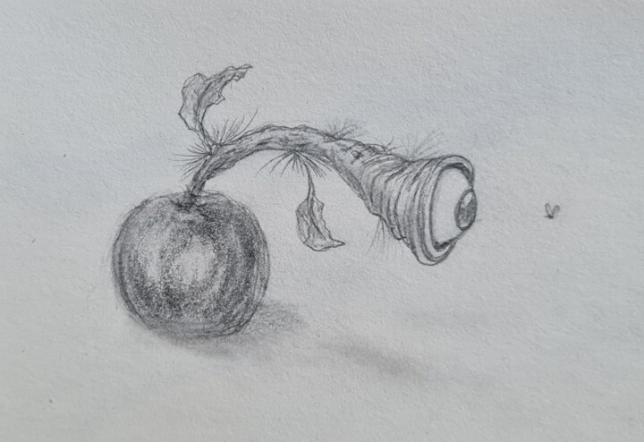 Dessin intitulée "Amazing still life" par Jan Schrijver, Œuvre d'art originale, Crayon