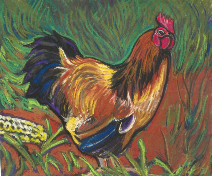 Malarstwo zatytułowany „james-the-chicken.j…” autorstwa Janas Durkee, Oryginalna praca
