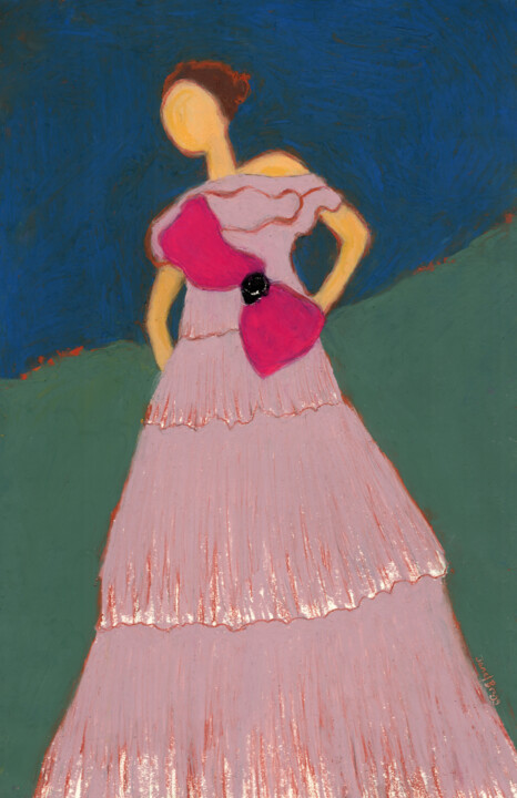Peinture intitulée "On a Night Like Thi…" par Janel Bragg, Œuvre d'art originale, Pastel