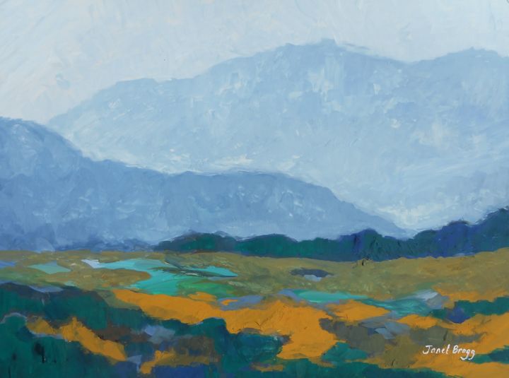 Painting titled "Skagit Flats in Cas…" by Janel Bragg, Original Artwork, Other