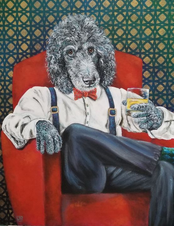 Peinture intitulée "Wally" par Janice Serilla, Œuvre d'art originale, Acrylique