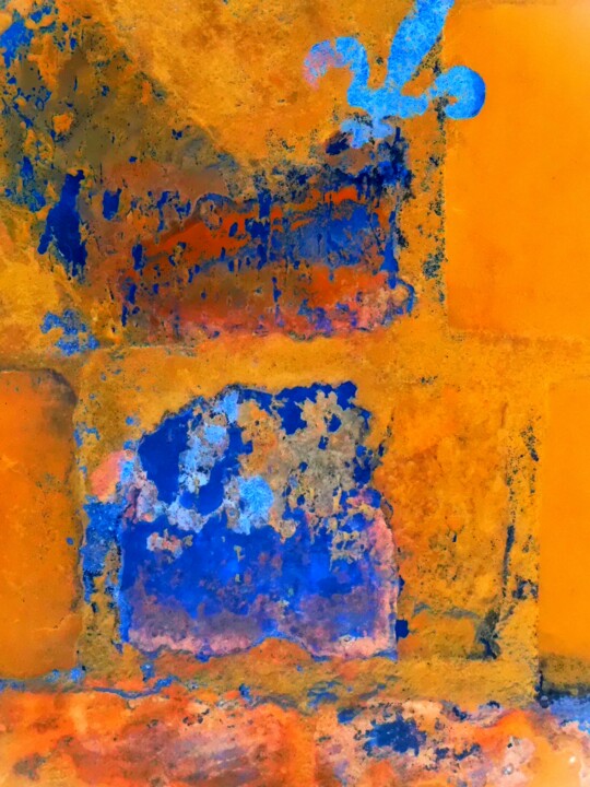 Photographie intitulée "Abstraction mur.…" par Janie B., Œuvre d'art originale