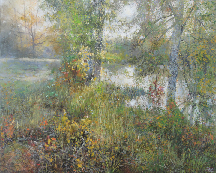 제목이 "Autumn Afternoon"인 미술작품 Janis Zingitis로, 원작, 기름