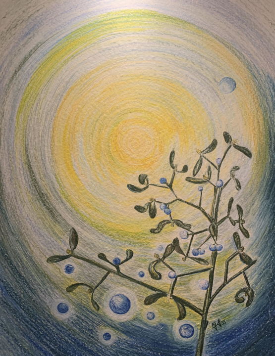 "January" başlıklı Resim Mgr. Janka Anděl Šustrová tarafından, Orijinal sanat, Pastel